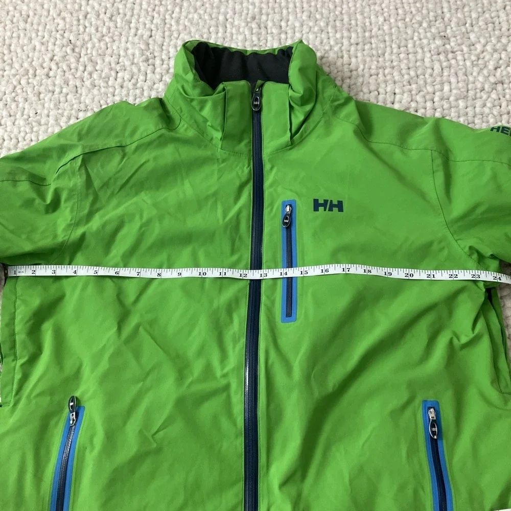 Helly Hansen Jacket Mens Large Motion Insulated Ski Jacket Green SnowBoard Recco